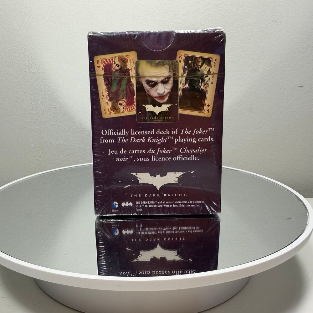JOKER DC - HEATH LEDGER DARK KNIGHT PLAYING CARDS BY AQUARIUS SEALED. - Picture 2 of 4
